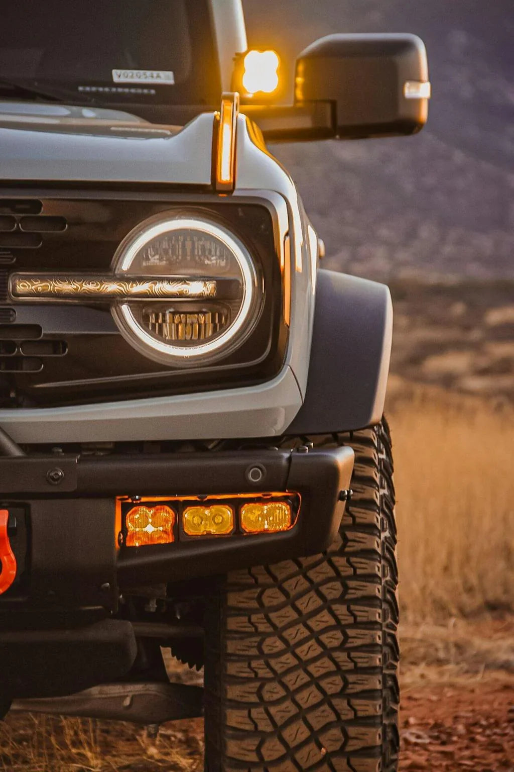 Topo Signature DRL Bar Overlays (Printed Series) - 2021+ Bronco (Signature Headlights)