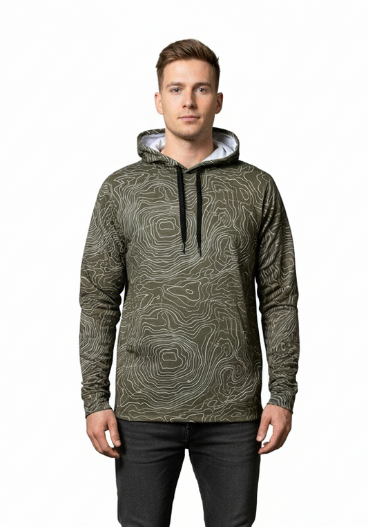 Men's Topographical Performance Hoodie
