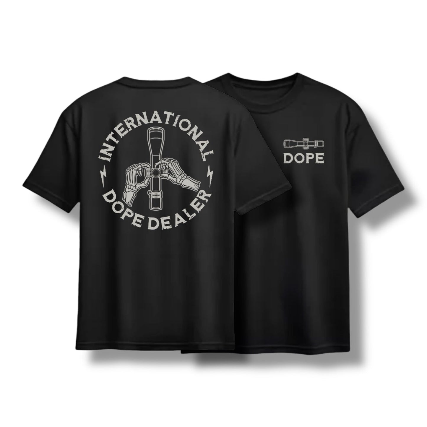 "DOPE DEALER" TEE (BLACK / MIL GREEN)