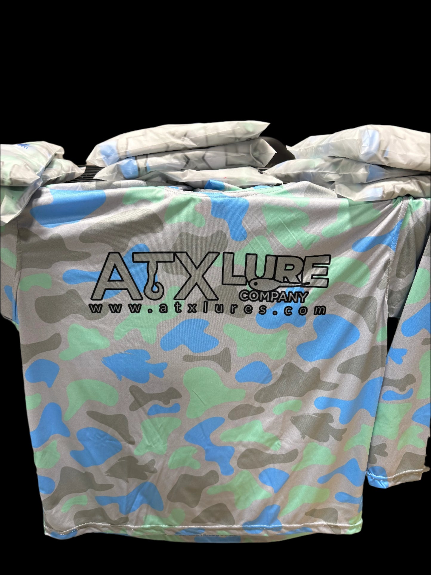 Saltwater Blue Camo Fishing Shirt