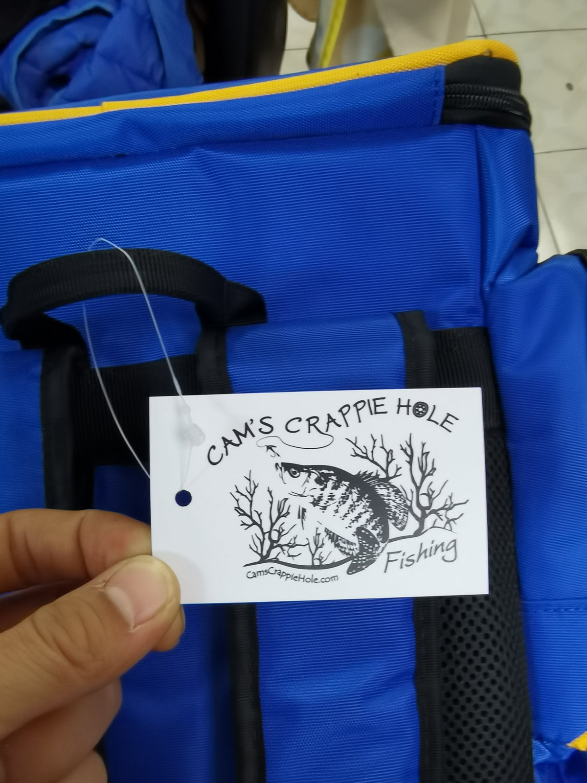Cam's Crappie Hole Water Resistant Backpack Tackle Box