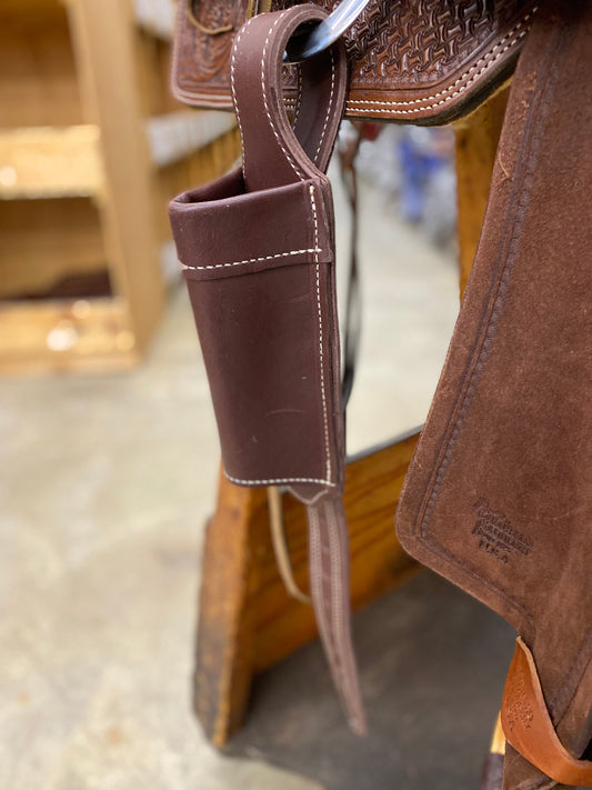 Dark Brown Long Gun Flank Scabbard
