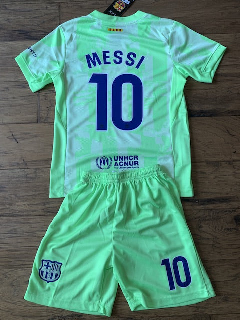 Lionel Messi Barcelona 3rd Soccer Jersey Kids Toddler & Youth Sizes