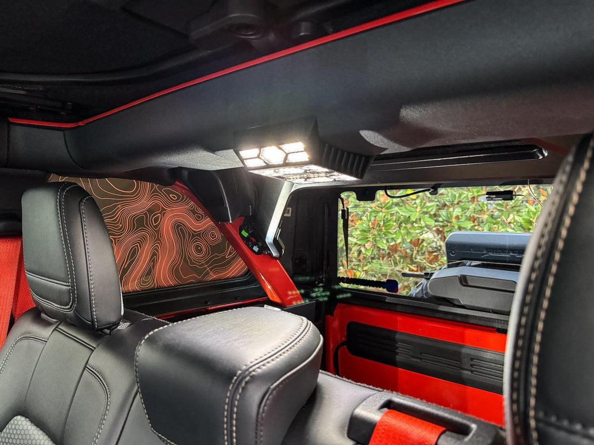 Topo Hardtop Side Window Overlays - 2021+ Bronco 4 Door