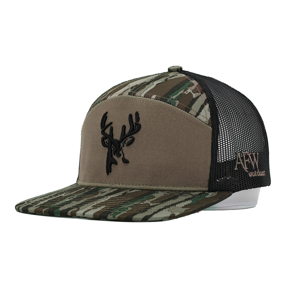 Realtree Original 7 Panel Buck Logo Hat