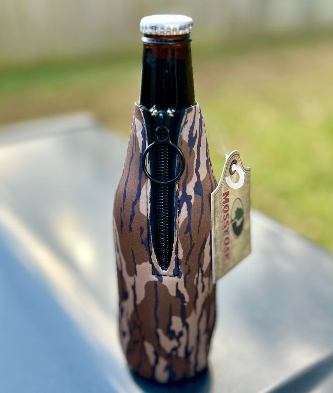 AFW Mossy Oak Bottomland Logo Bottle Koozies