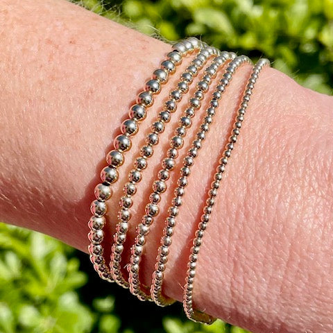 14K Gold Filled 3mm Bead Bracelet