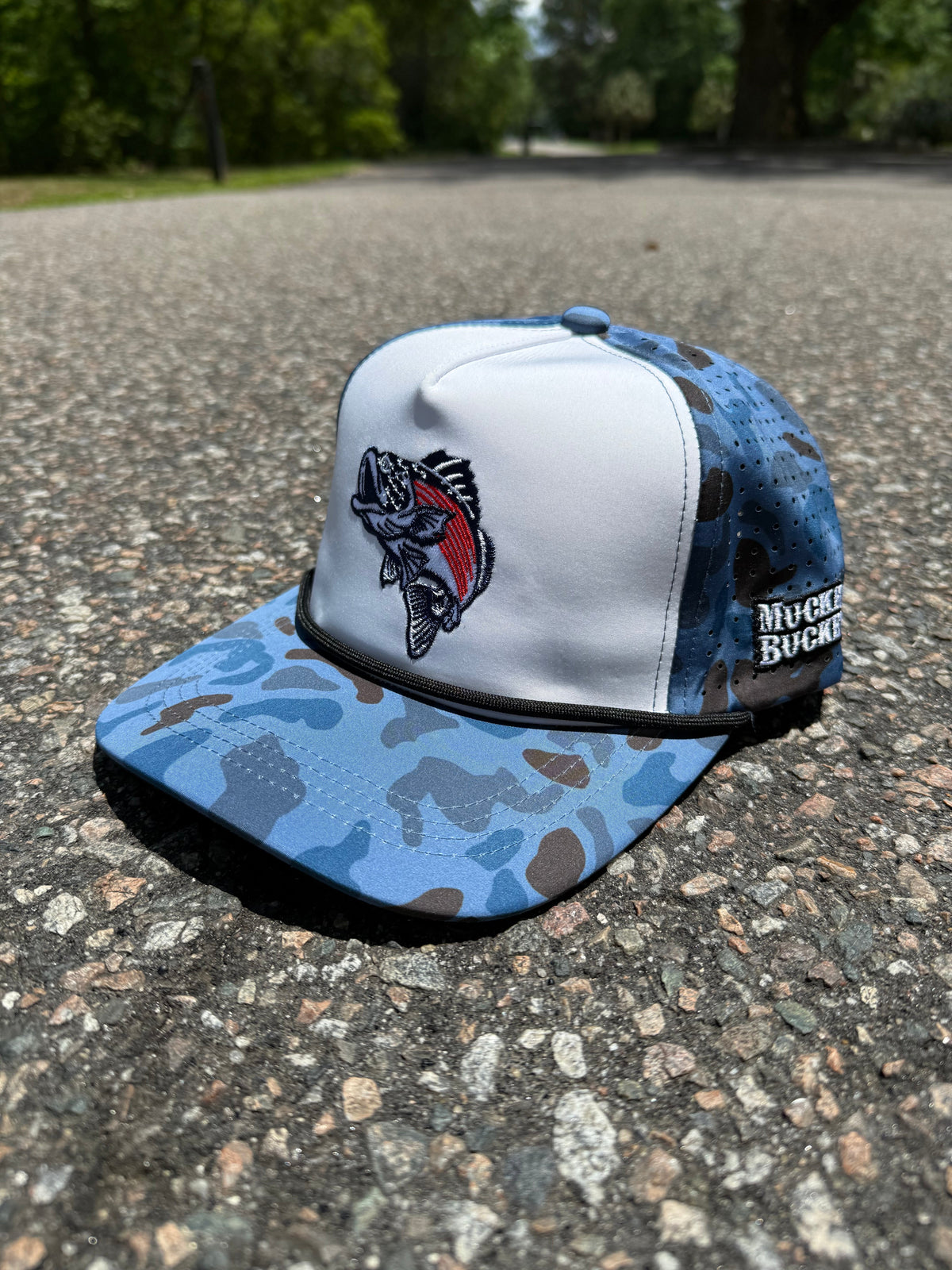 Monster Bass 'Merica Water Camo Bucket