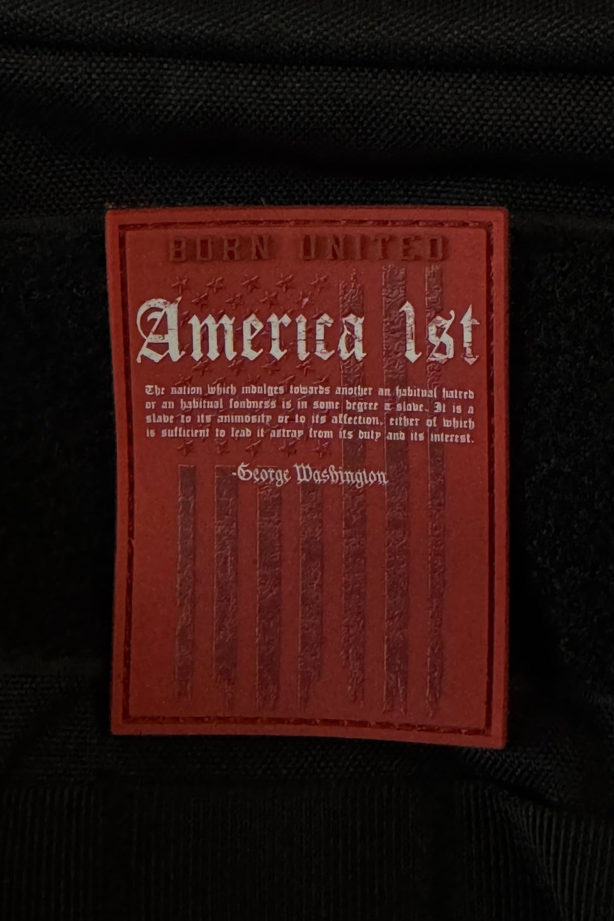 America First PVC Patch