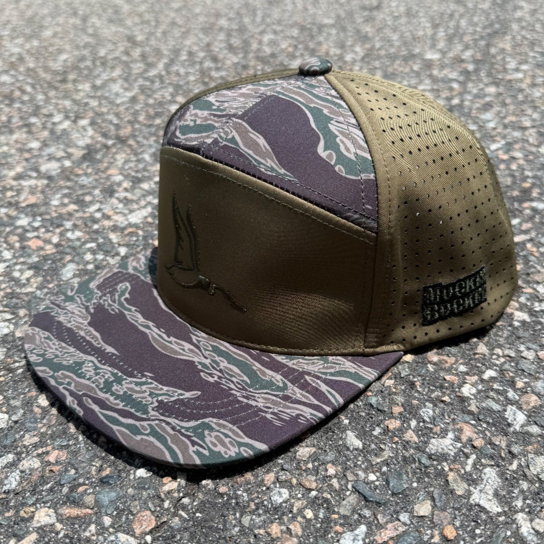 Flock King Tiger Stripe Camo Bucket