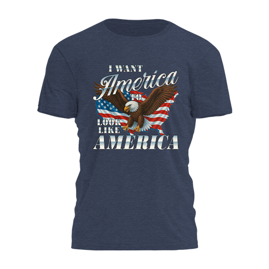 I Want America - Vintage Eagle Tee - 4130