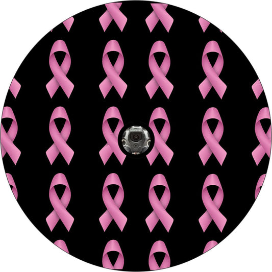 Breast Cancer Awareness Ribbons Spare Tire Cover for Jeep, RV, Camper, and More
