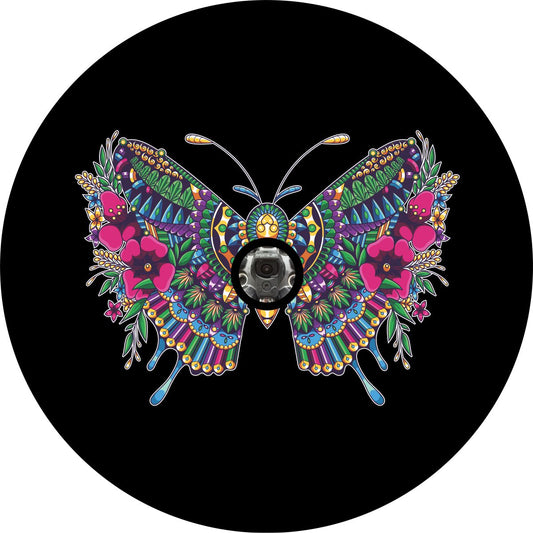 Colorful Butterfly Mandala