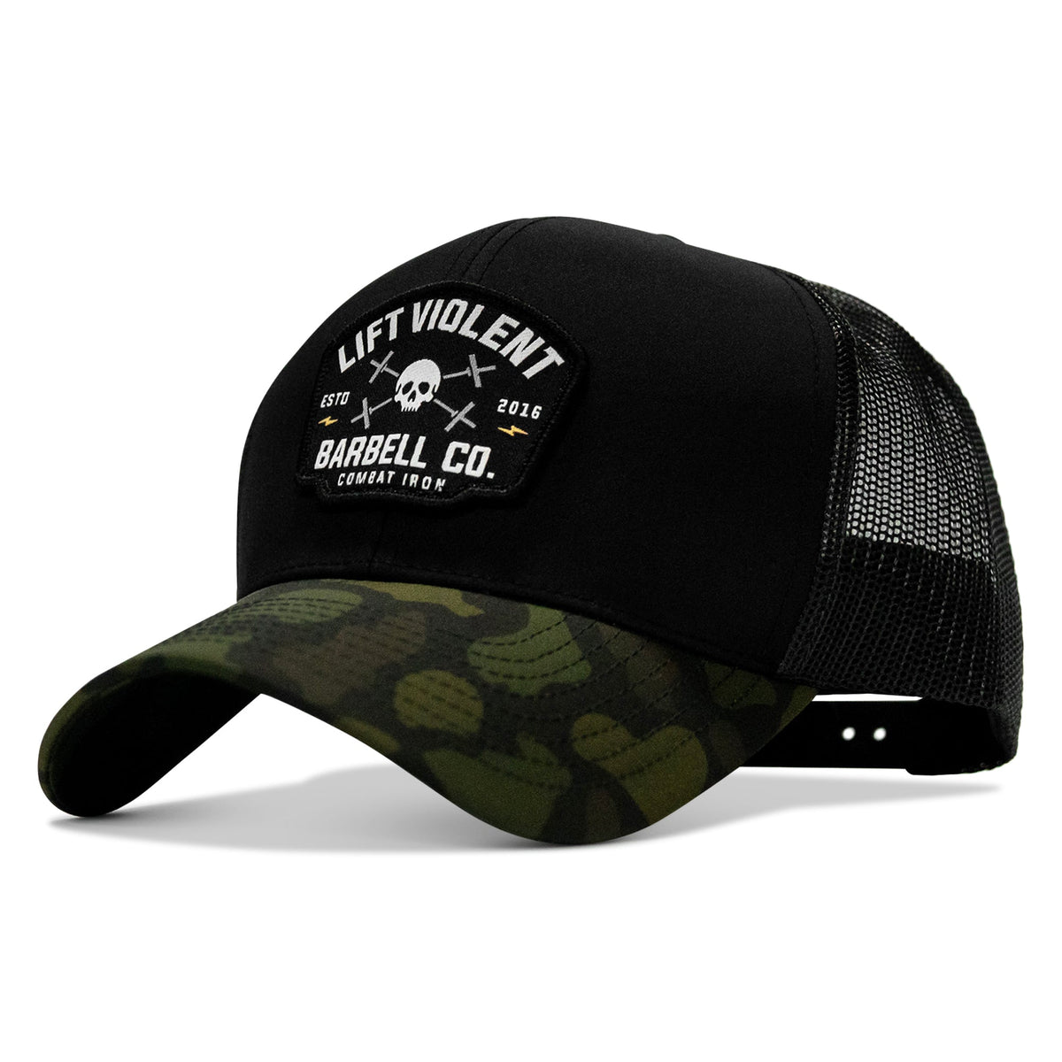 Lift Violent Barbell Co Patch Snapback Hat