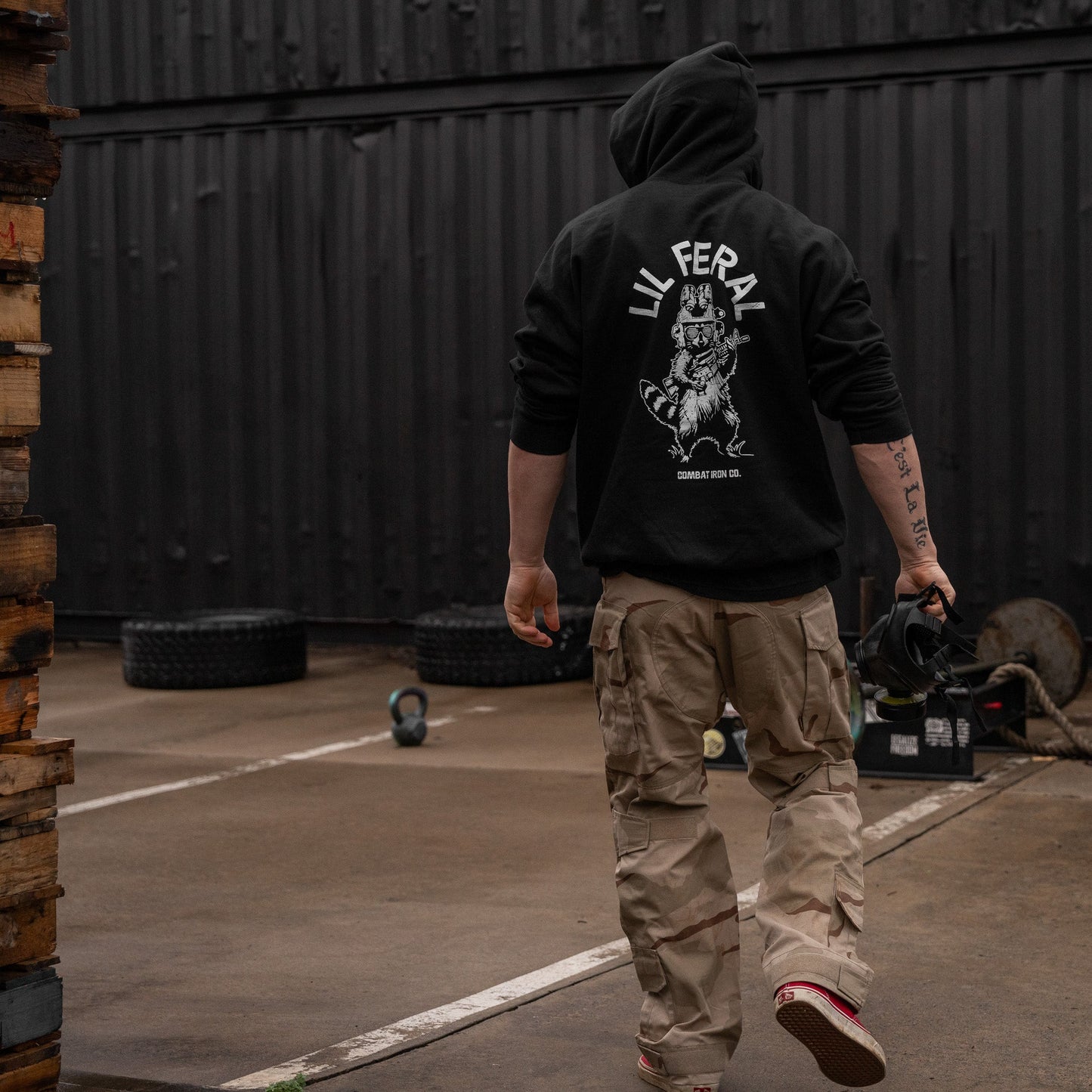 Lil Feral Raccoon Men's Hoodie
