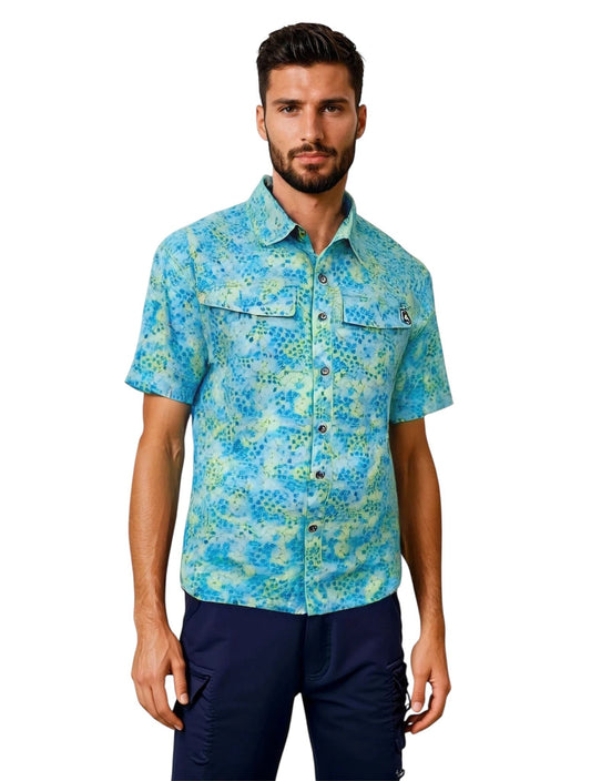 Men's Hexa Dreams UV Vented Fishing Shirt