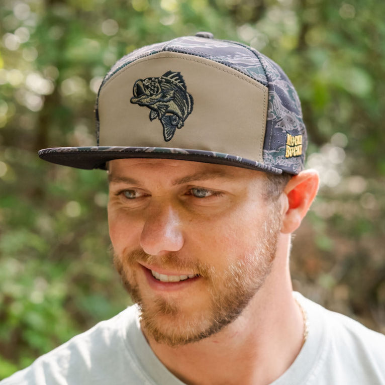 Monster Bass Tiger Stripe Camo Bucket