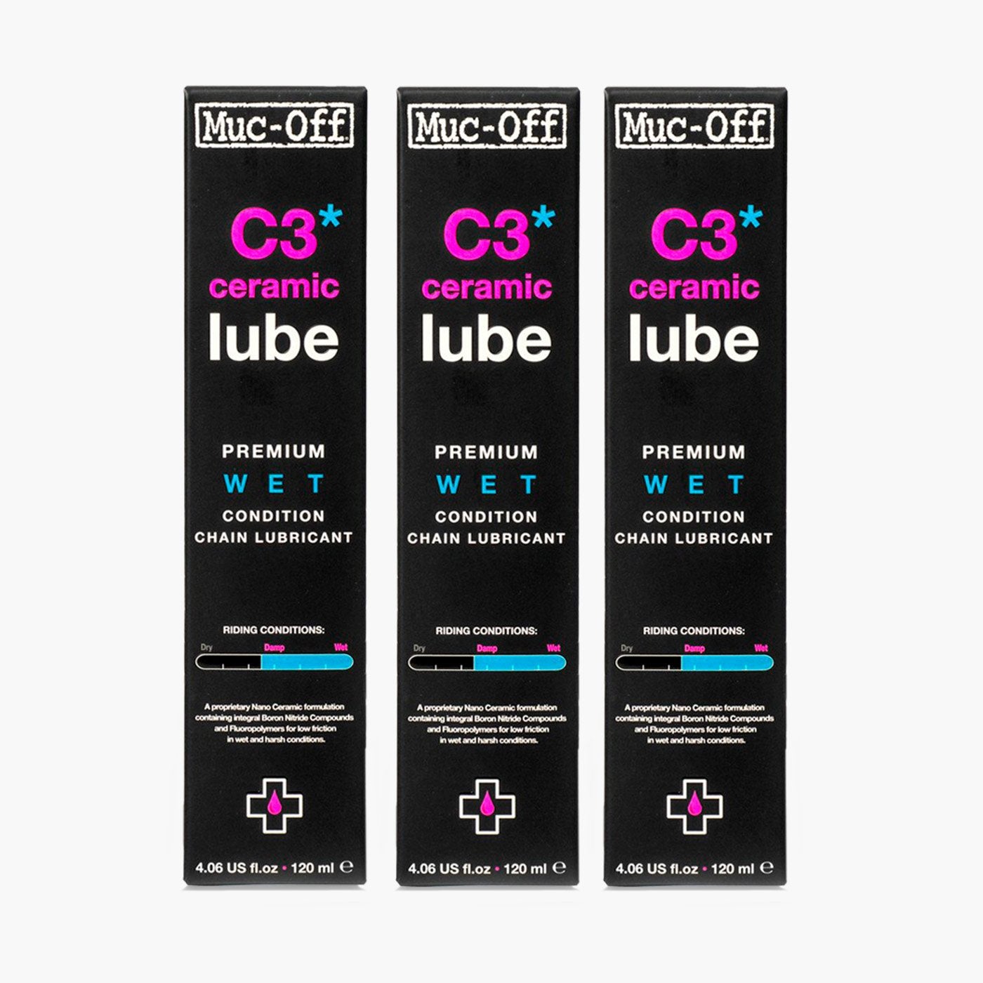 3 x C3 Wet Weather Lube - 4.1 fl oz