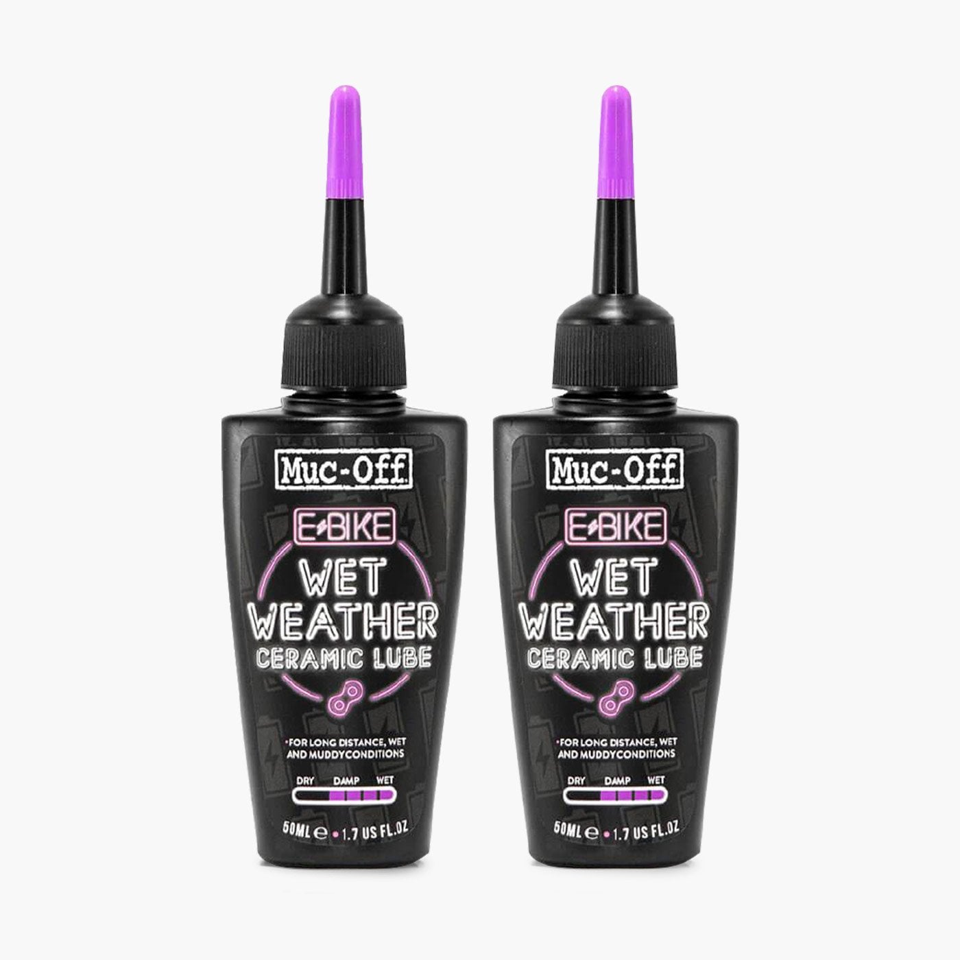 2 x eBike Wet Chain Lube - 1.7 fl oz