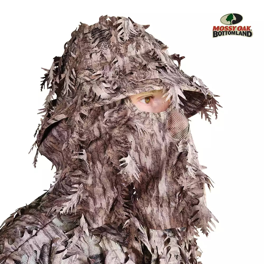Hunting Hat & Camo Mask: 3D Leafy Bucket / Boonie Hat (Mossy Oak / Realtree)