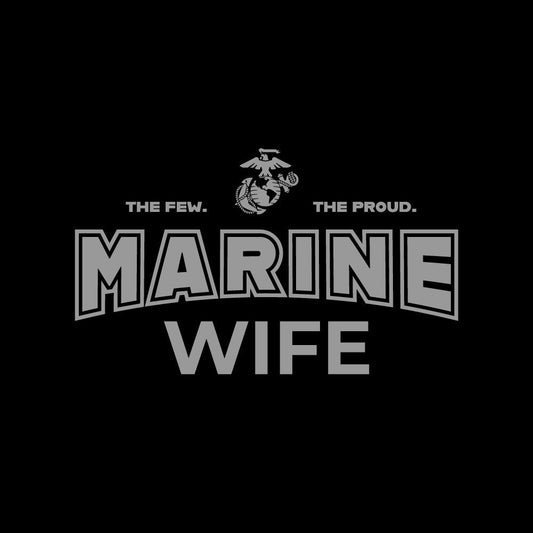 Marines Wife T-Shirt (Black)