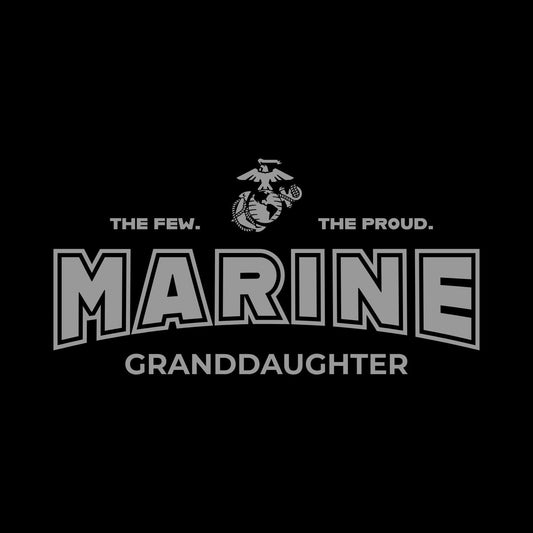 Marines Granddaughter Women's T-Shirt (Black)