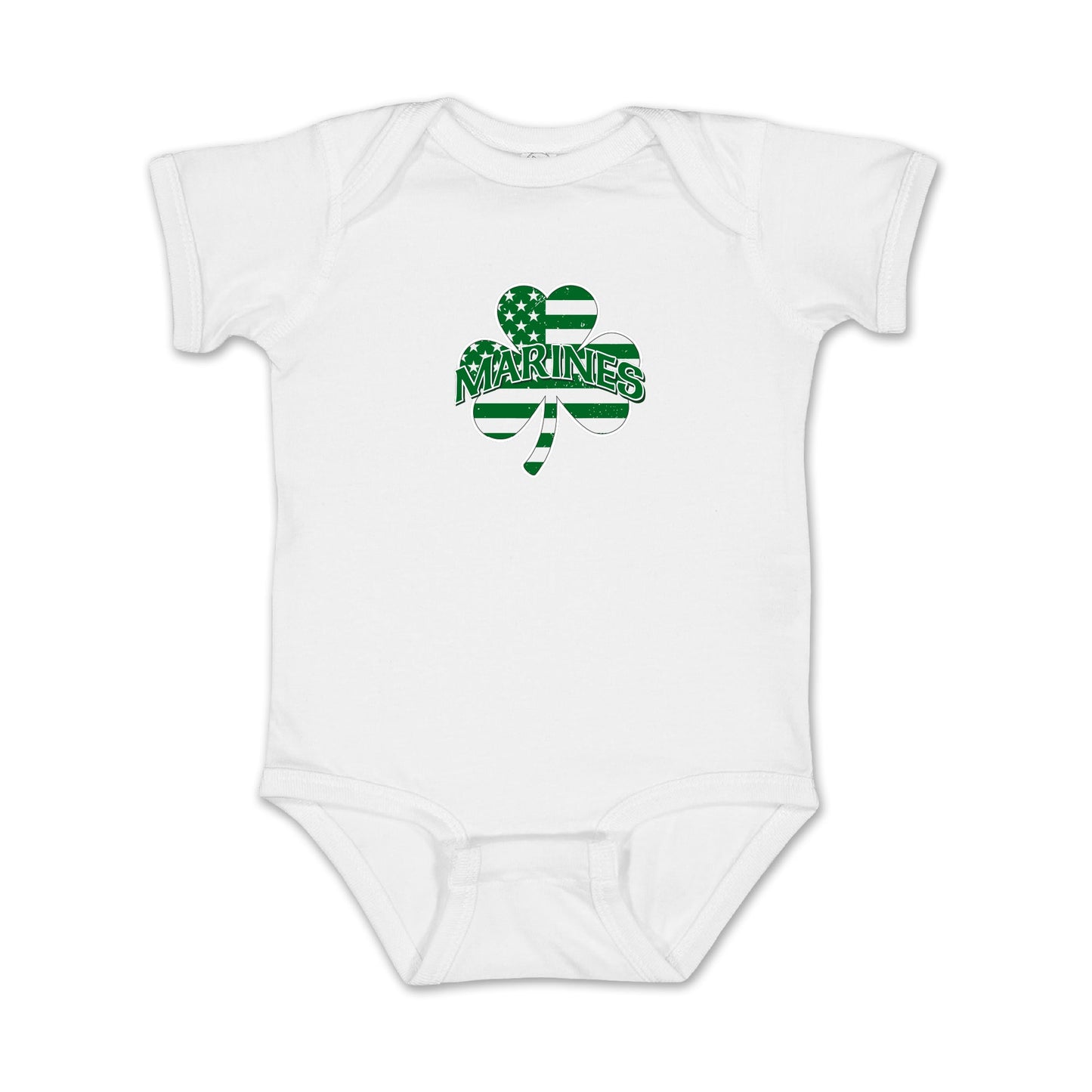 Marines Shamrock Infant Romper