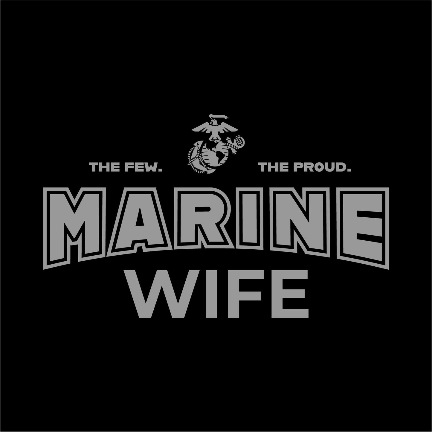Marines Wife Women's T-Shirt (Black)
