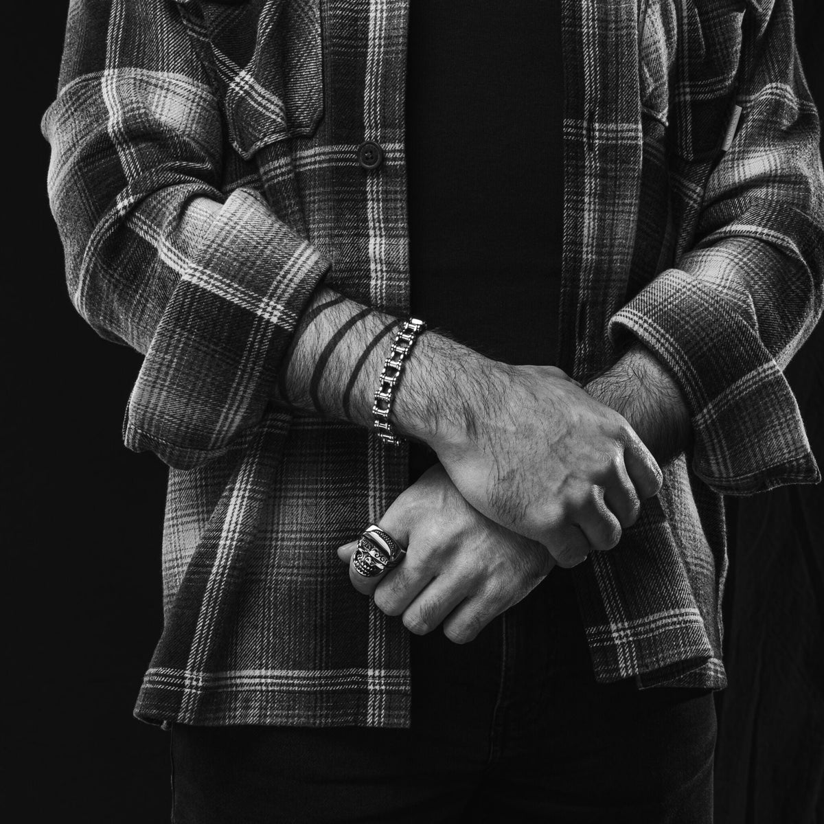 Stainless Steel Bike Chain Bracelet