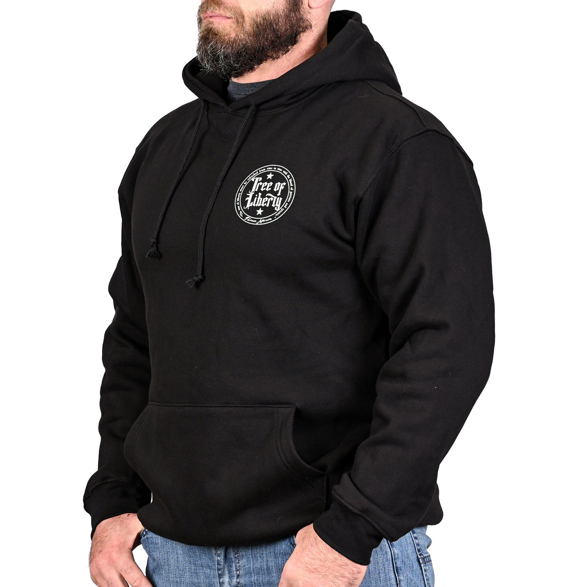 Men's Heavyweight Oversized Tree of Liberty Patriotic Hoodie