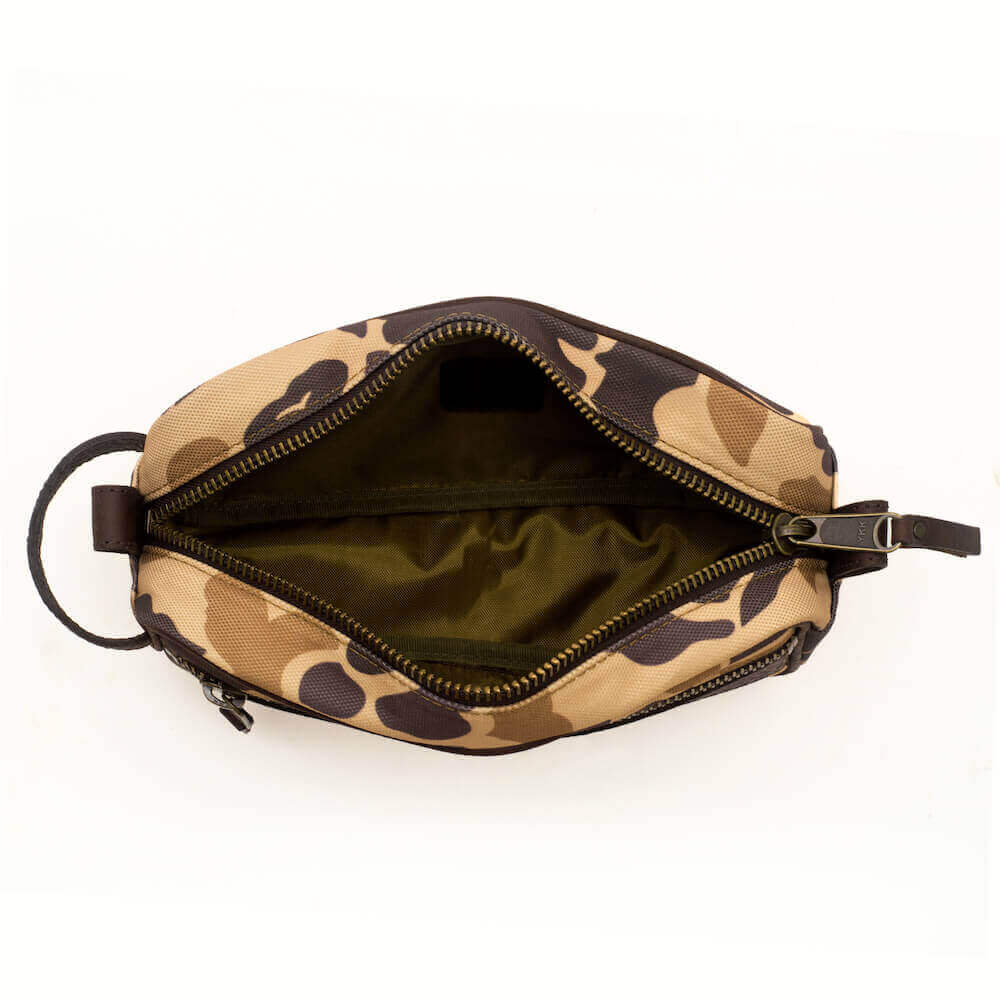 Campaign Leather & Waxed Canvas Toiletry Shave Kit