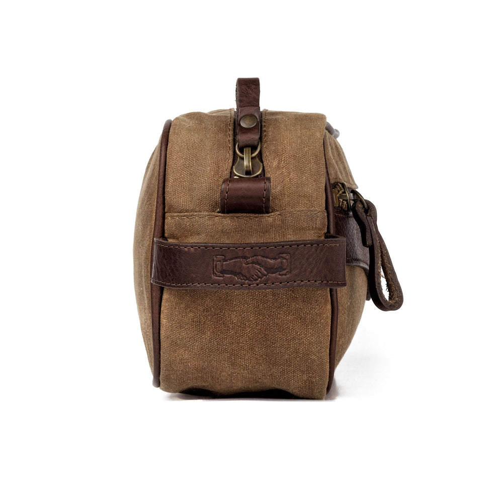 Campaign Leather & Waxed Canvas Toiletry Shave Kit