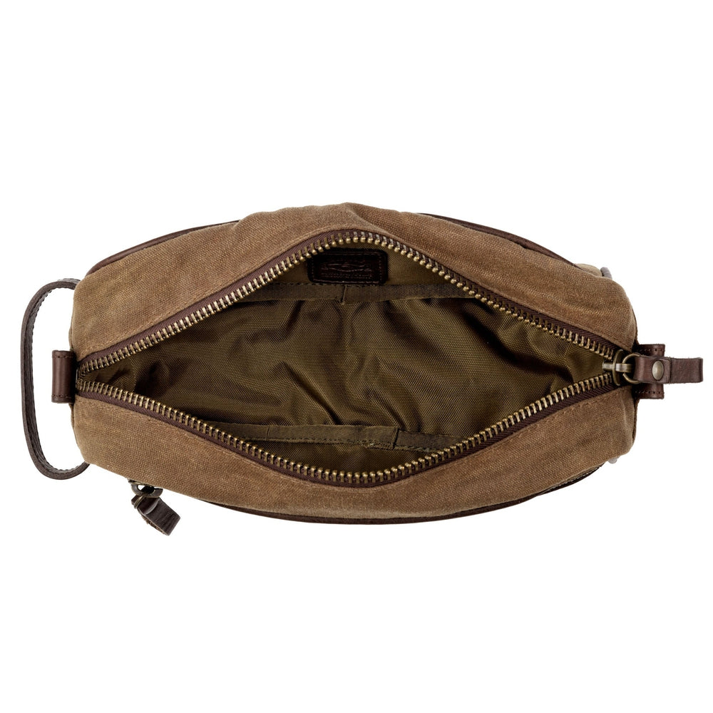 Campaign Leather & Waxed Canvas Toiletry Shave Kit