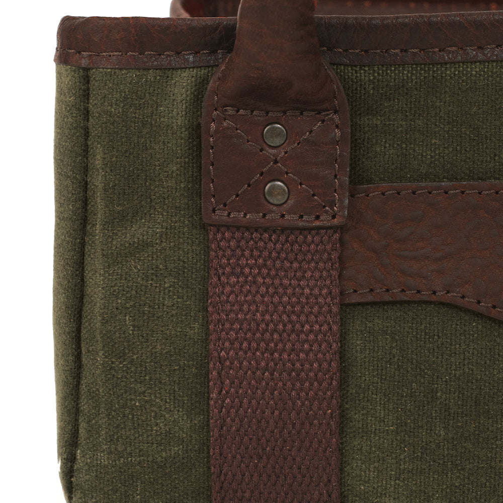 White Wing Leather & Waxed Canvas Hunting Four Box Shell Carrier