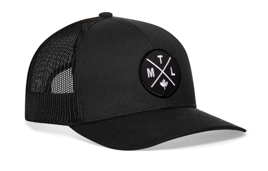 Montreal Trucker Hat | Black MTL X Snapback
