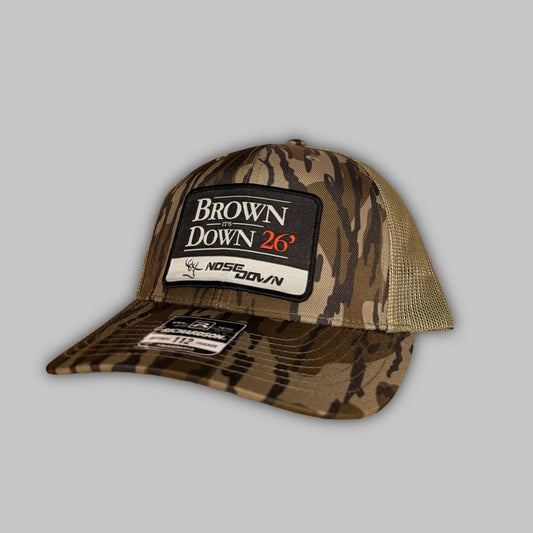 Brown Down 26 Woven Trucker