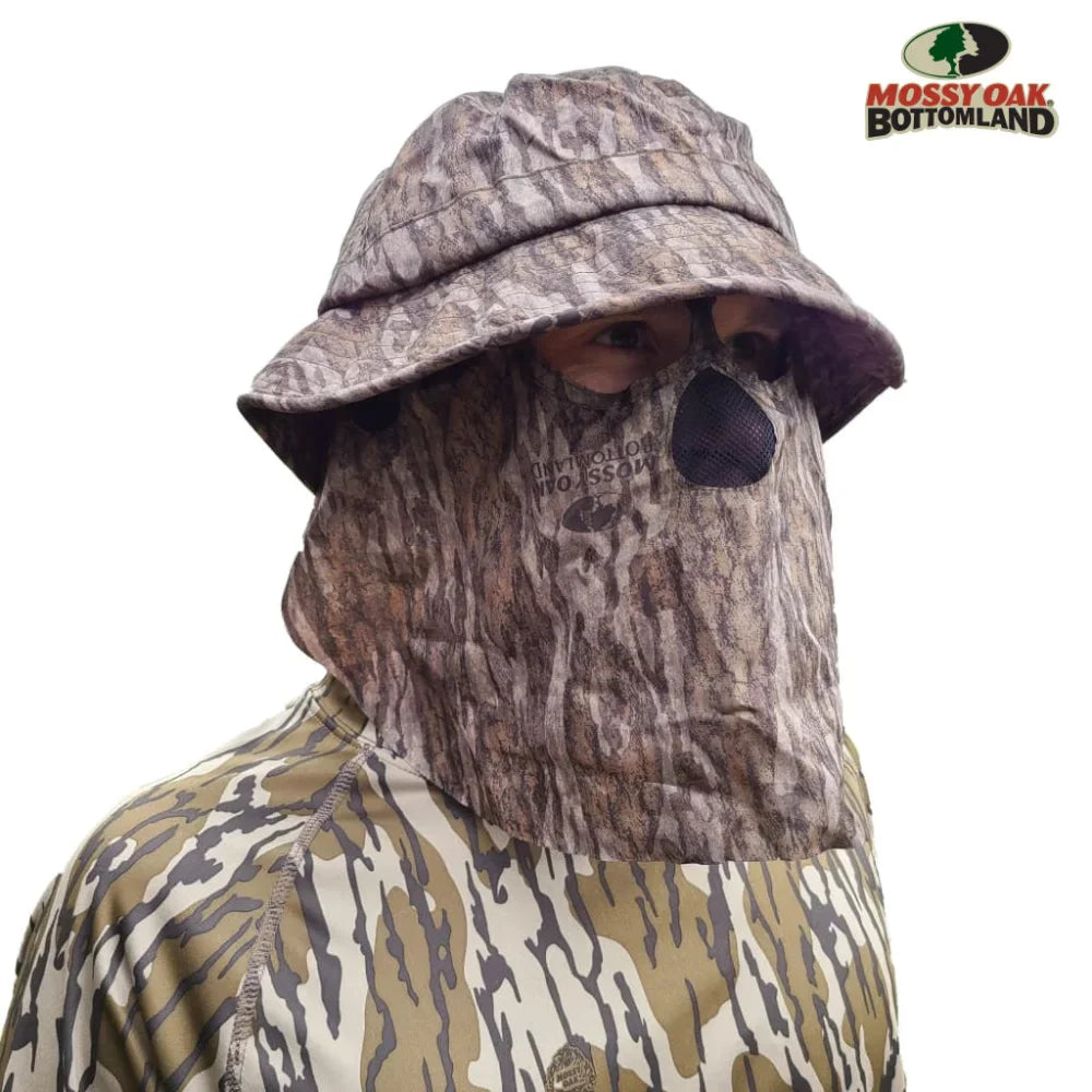 Hunting Hat & Camo Mask: 3D Leafy Bucket / Boonie Hat (Mossy Oak / Realtree)