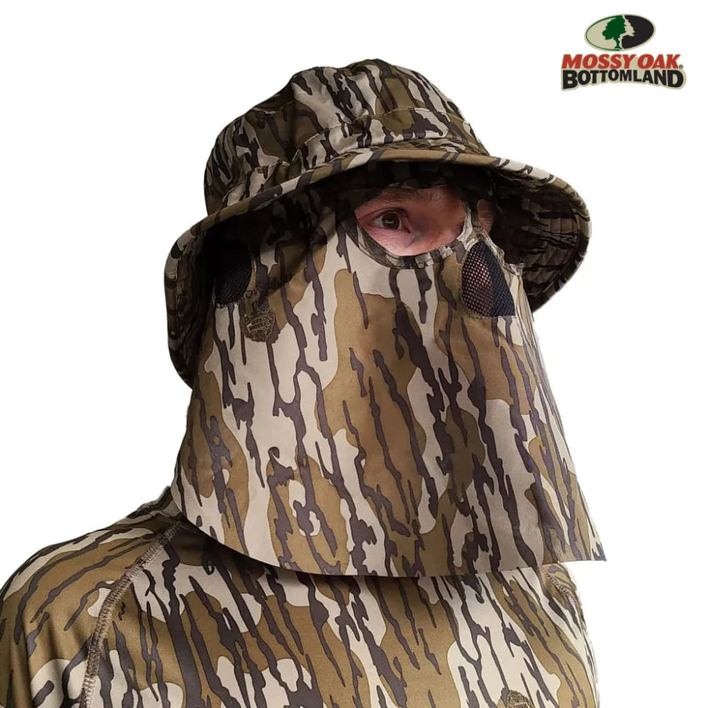 Hunting Hat & Camo Mask: 3D Leafy Bucket / Boonie Hat (Mossy Oak / Realtree)