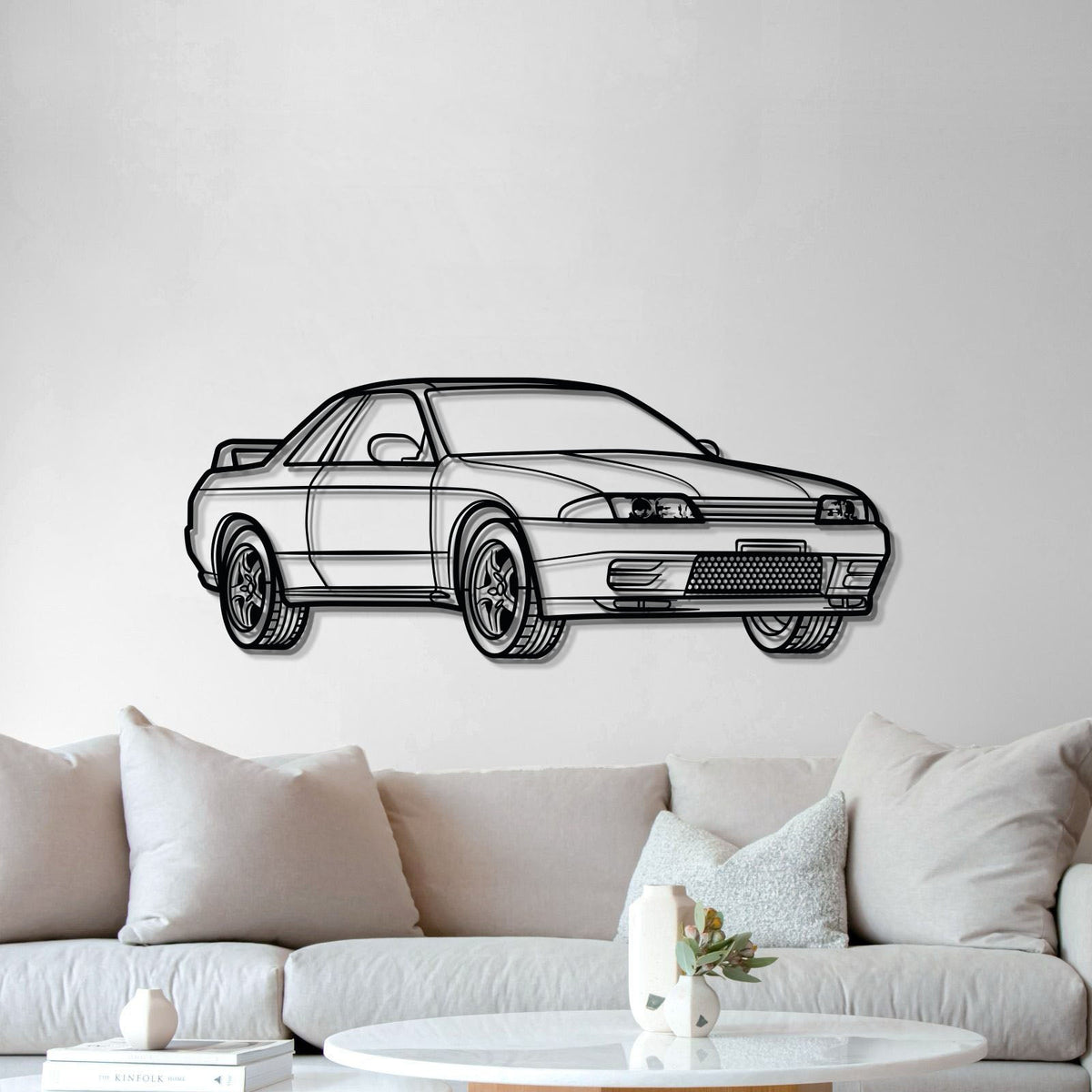 GT-R R32 Perspective Metal Car Wall Art - MT0456