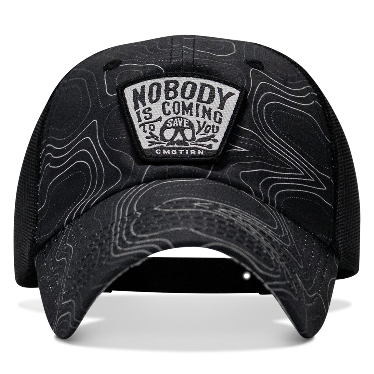 Nobody Is Coming To Save You Skull Patch Ripstop Snapback