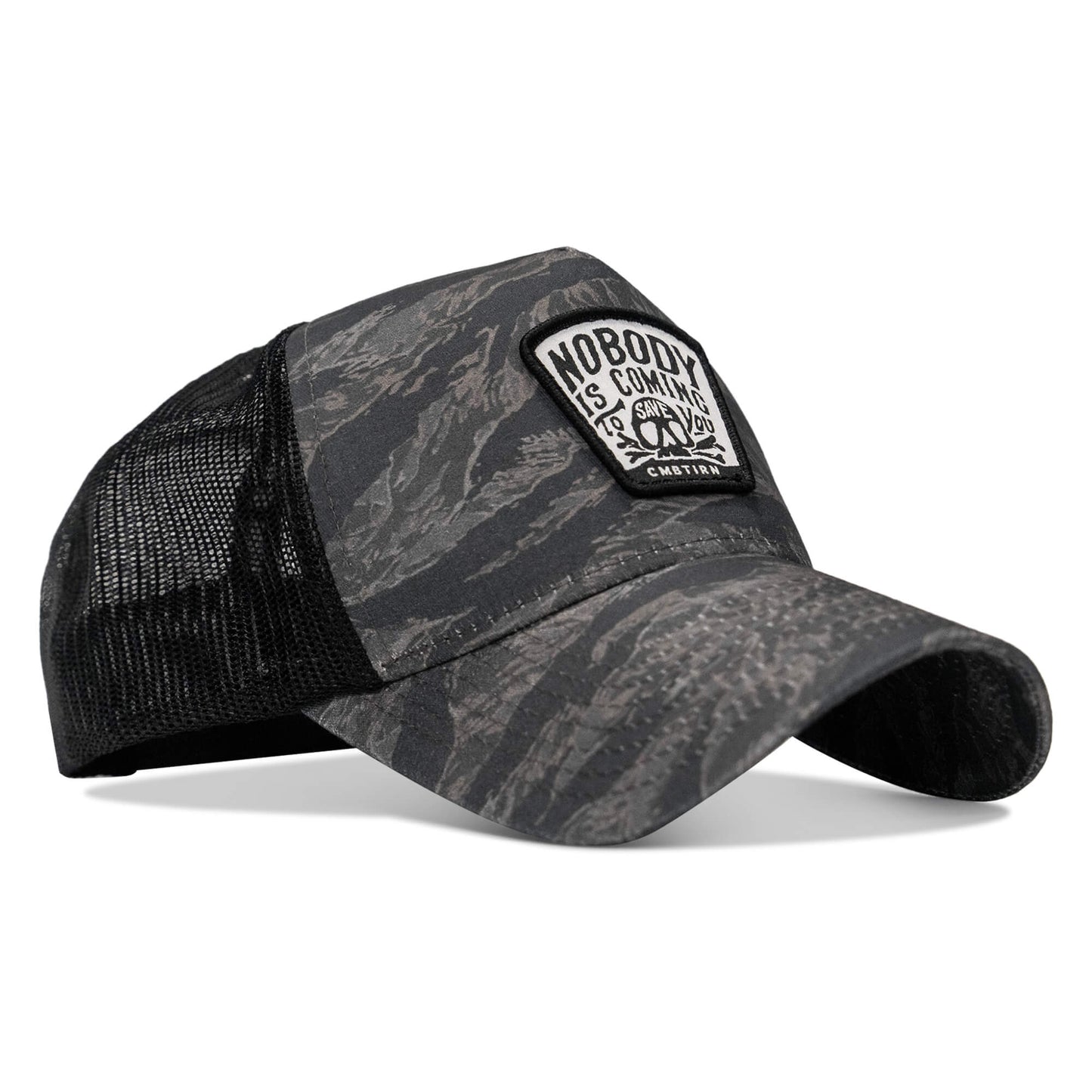Nobody Is Coming To Save You Skull Patch Five Panel Breacher Snapback Hat