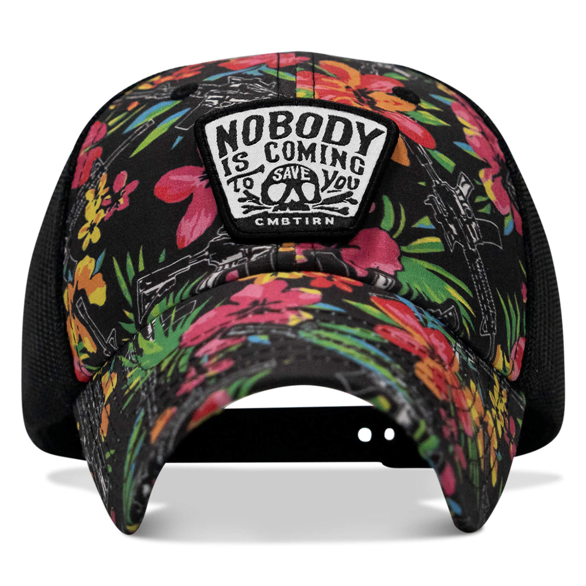 Nobody Is Coming To Save You Skull Patch Ripstop Snapback