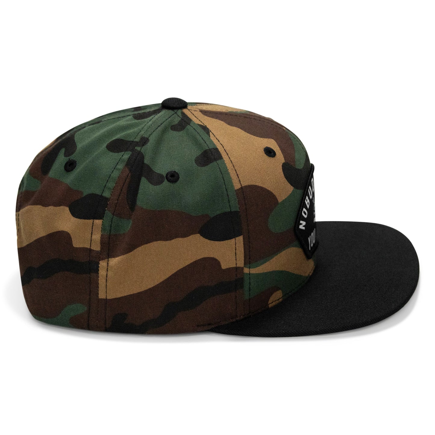 Nobody Owes You Shit Arched Patch Flatbill SnapBack Hat