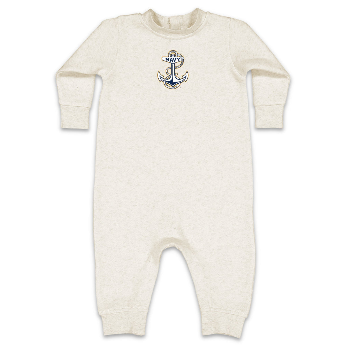 Navy Anchor Infant Fleece