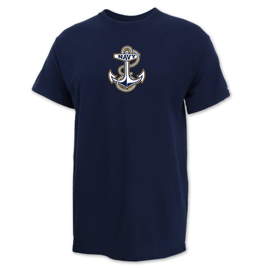 Navy Anchor USA Made T-Shirt