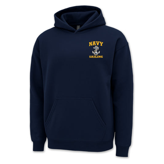 Navy Anchor Sailing Hood