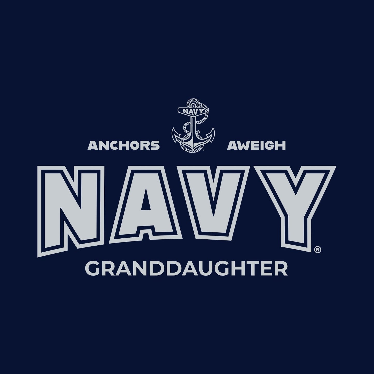 Navy Granddaughter Youth Hood (Navy)