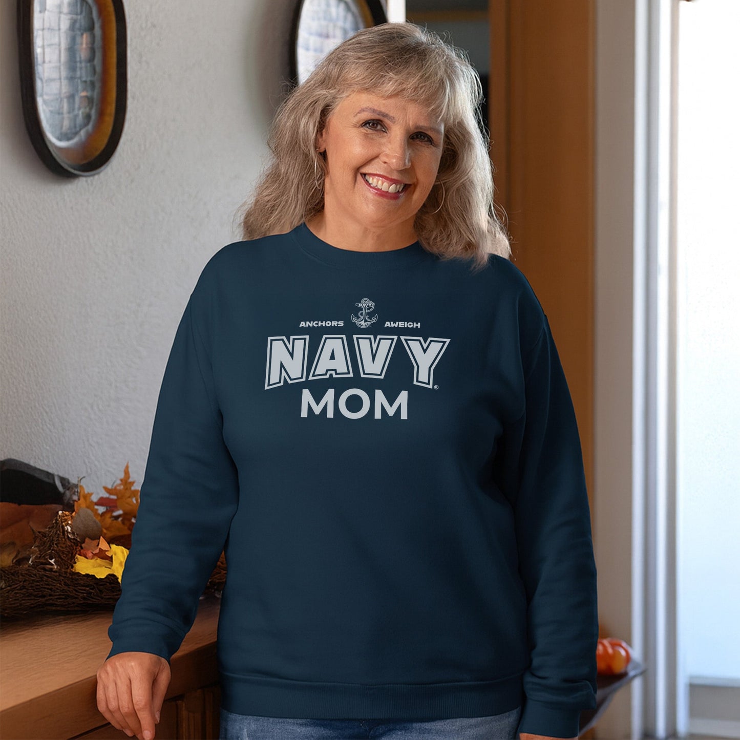 Navy Mom Crewneck (Navy)