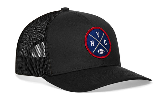 New York Trucker Hat | Black NYC X Football Snapback