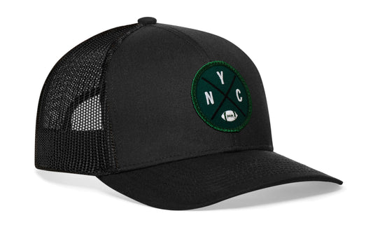 New York Trucker Hat | Black NYC X Football Snapback